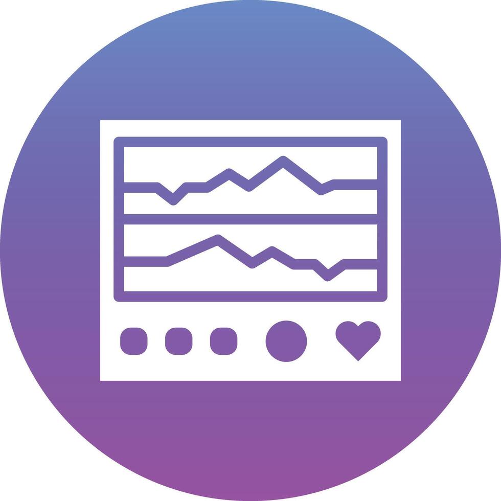 Electrocardiogram Vector Icon