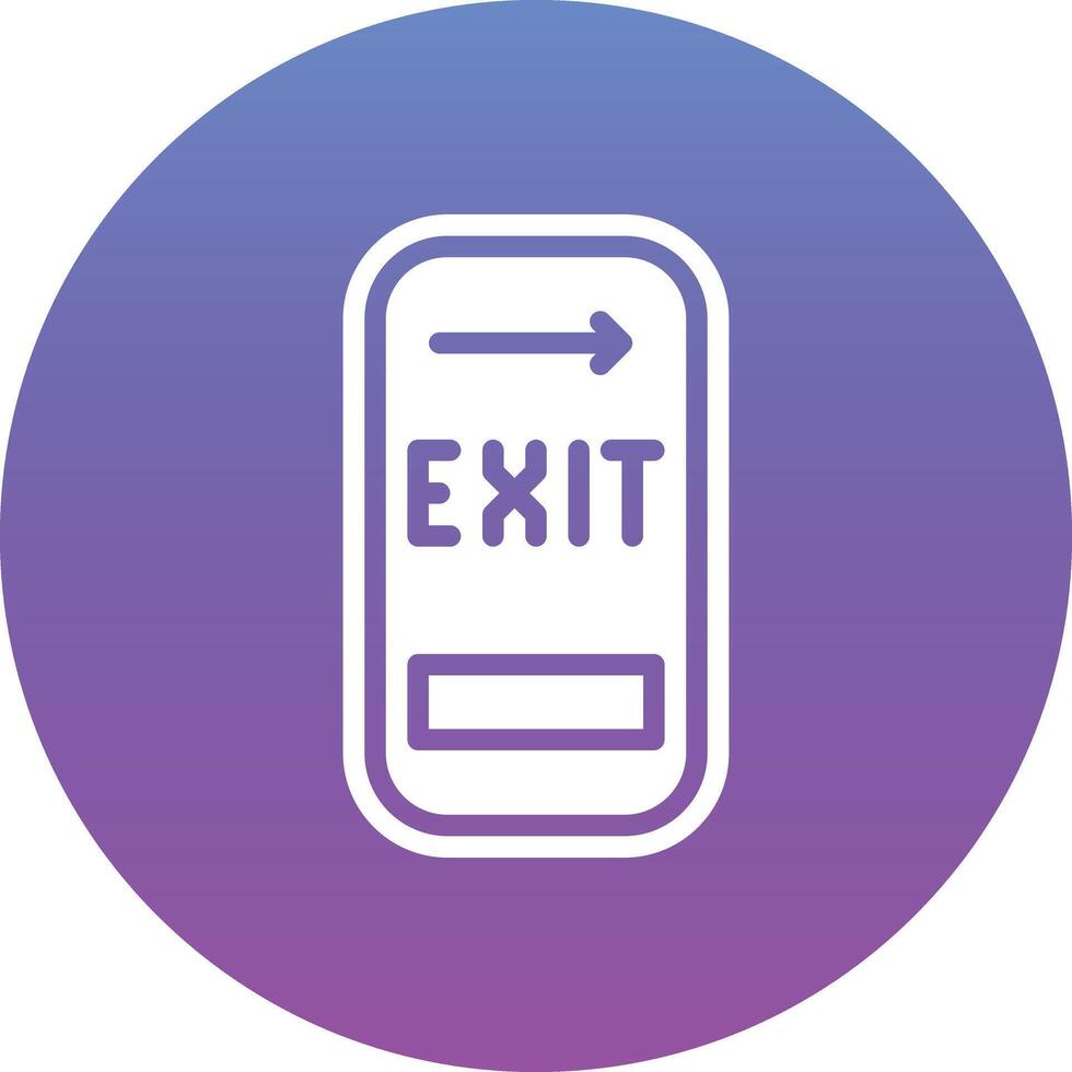 Exit Door Vector Icon