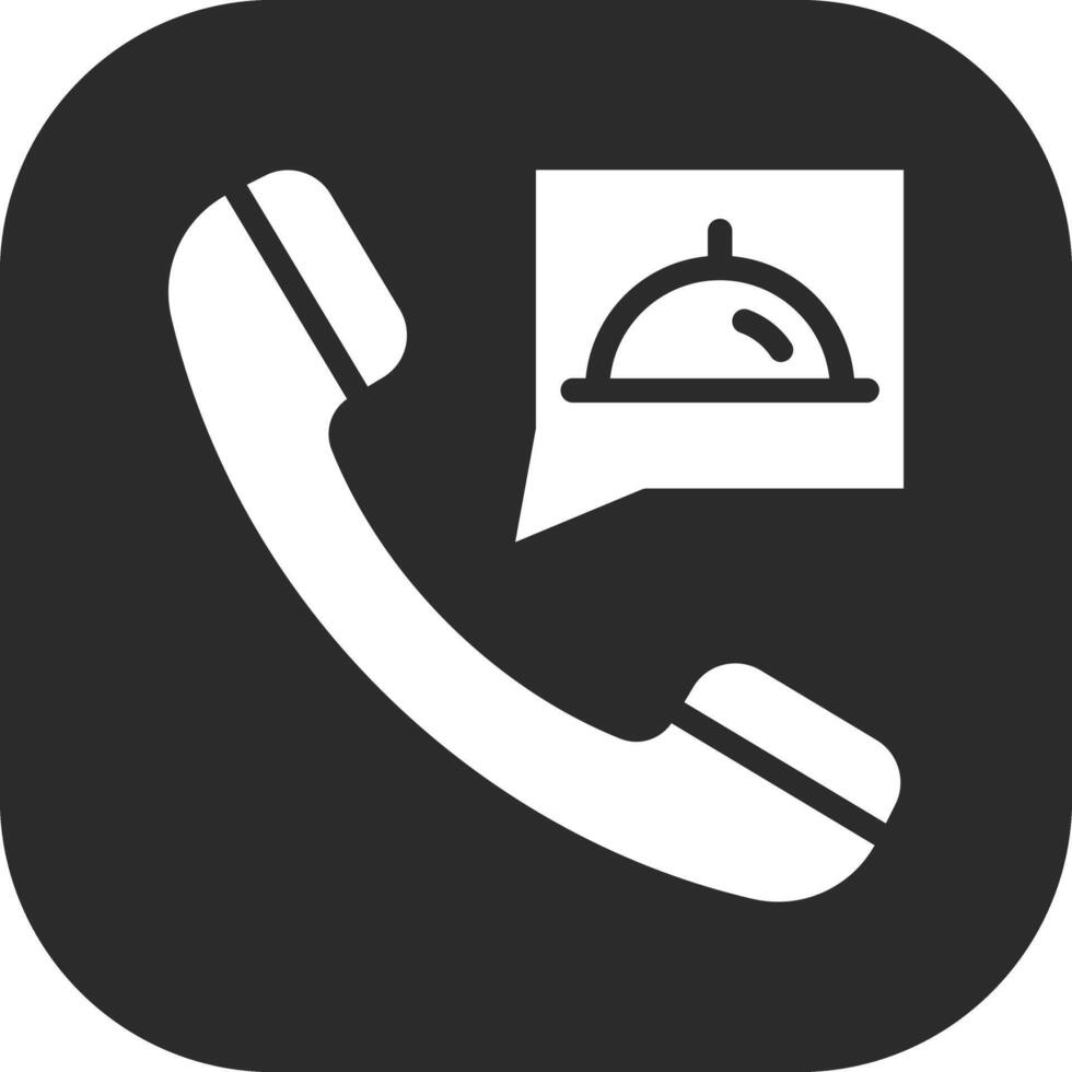 Order Food on Call Vector Icon