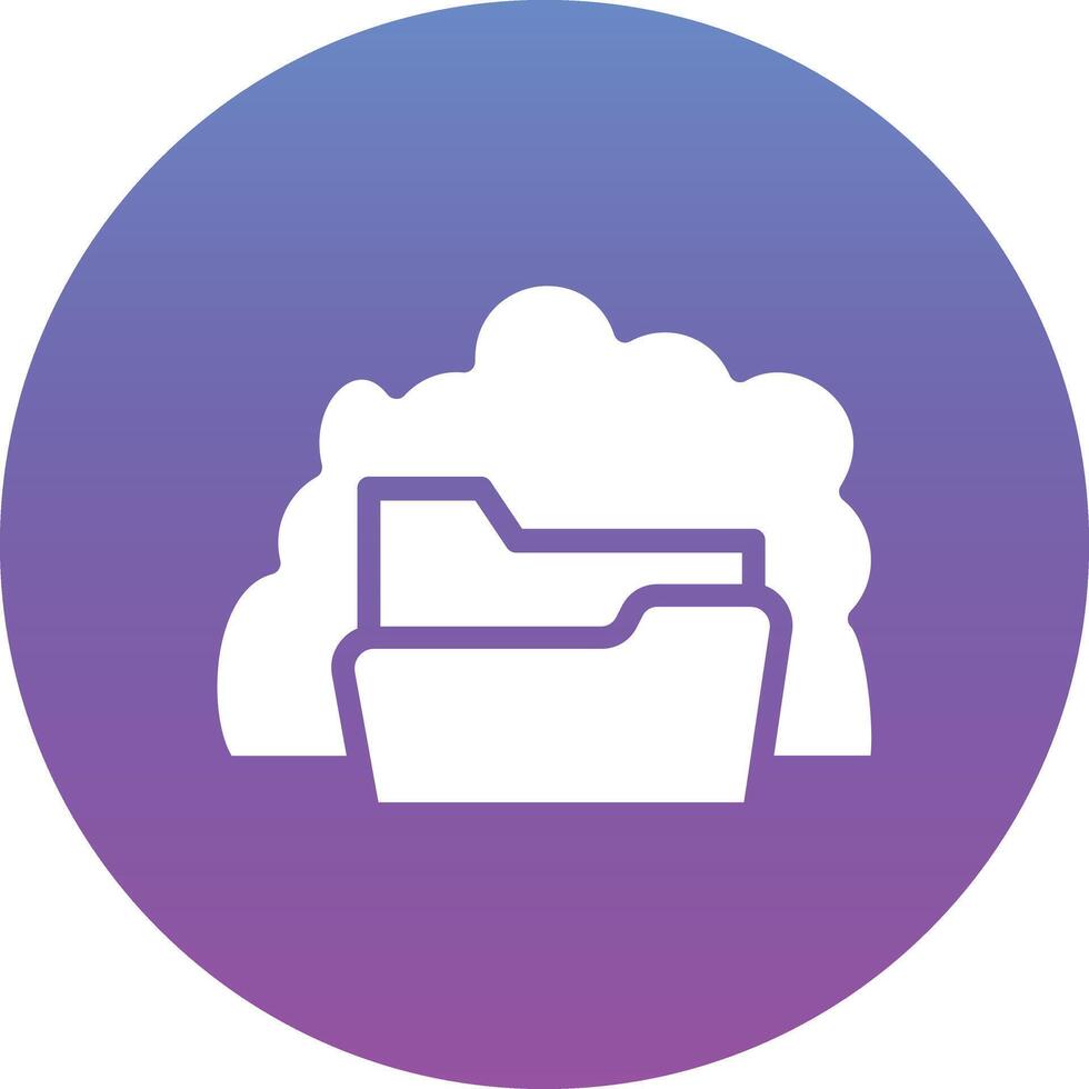 Cloud Folder Vector Icon