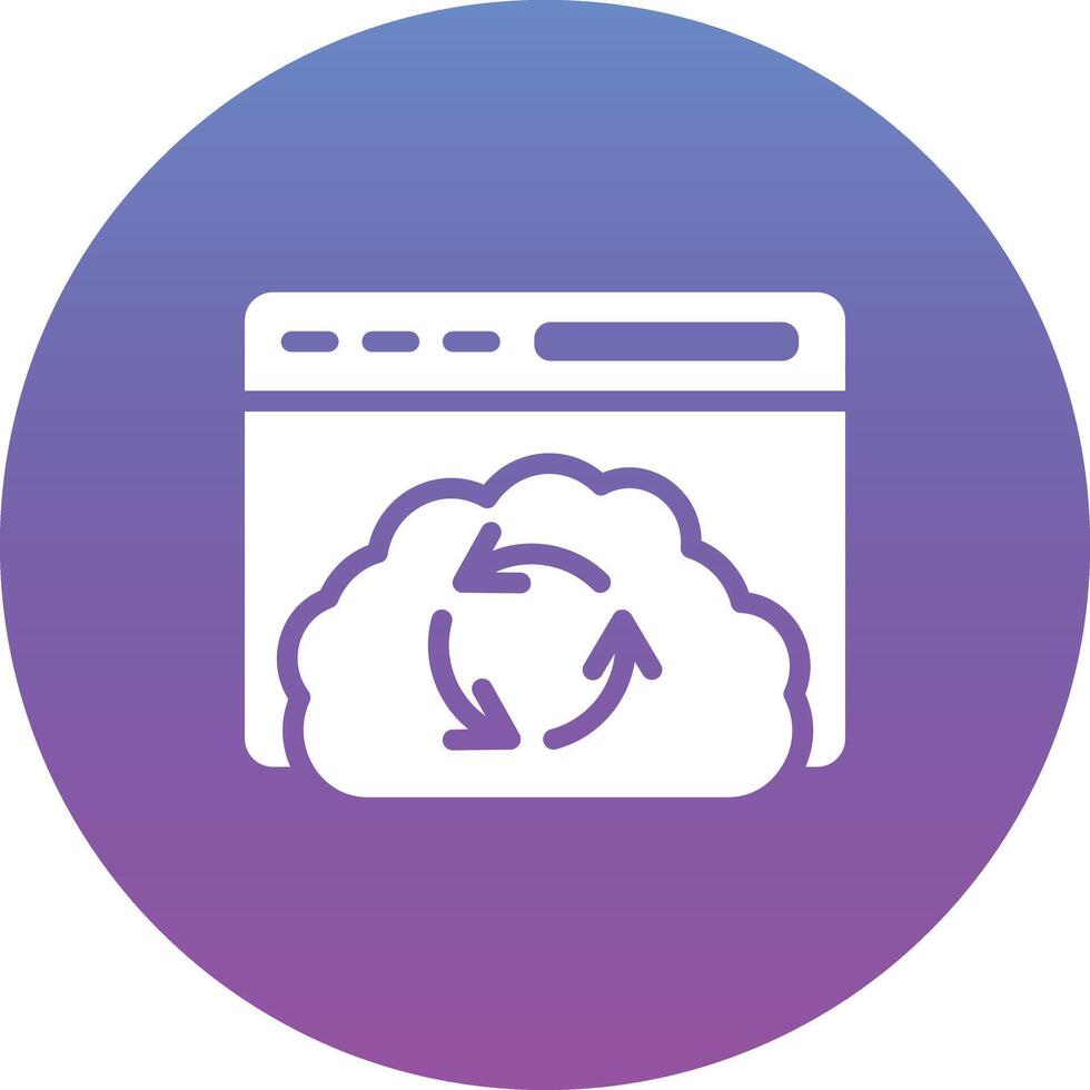 Cloud Sync Vector Icon