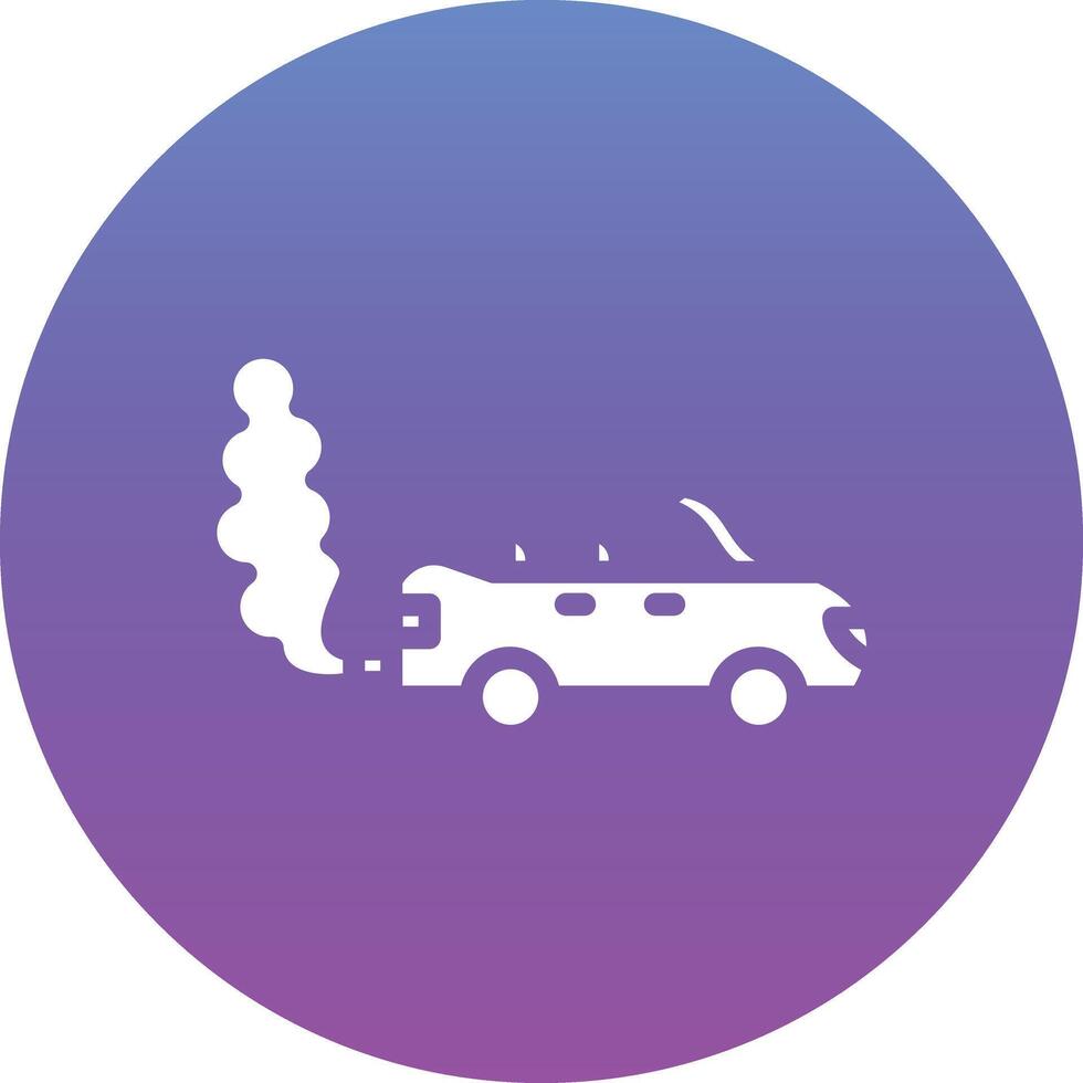 Car Pollution Vector Icon