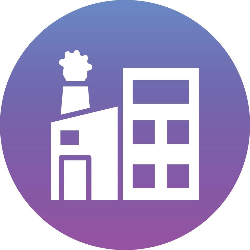 Factory Pollution Vector Icon