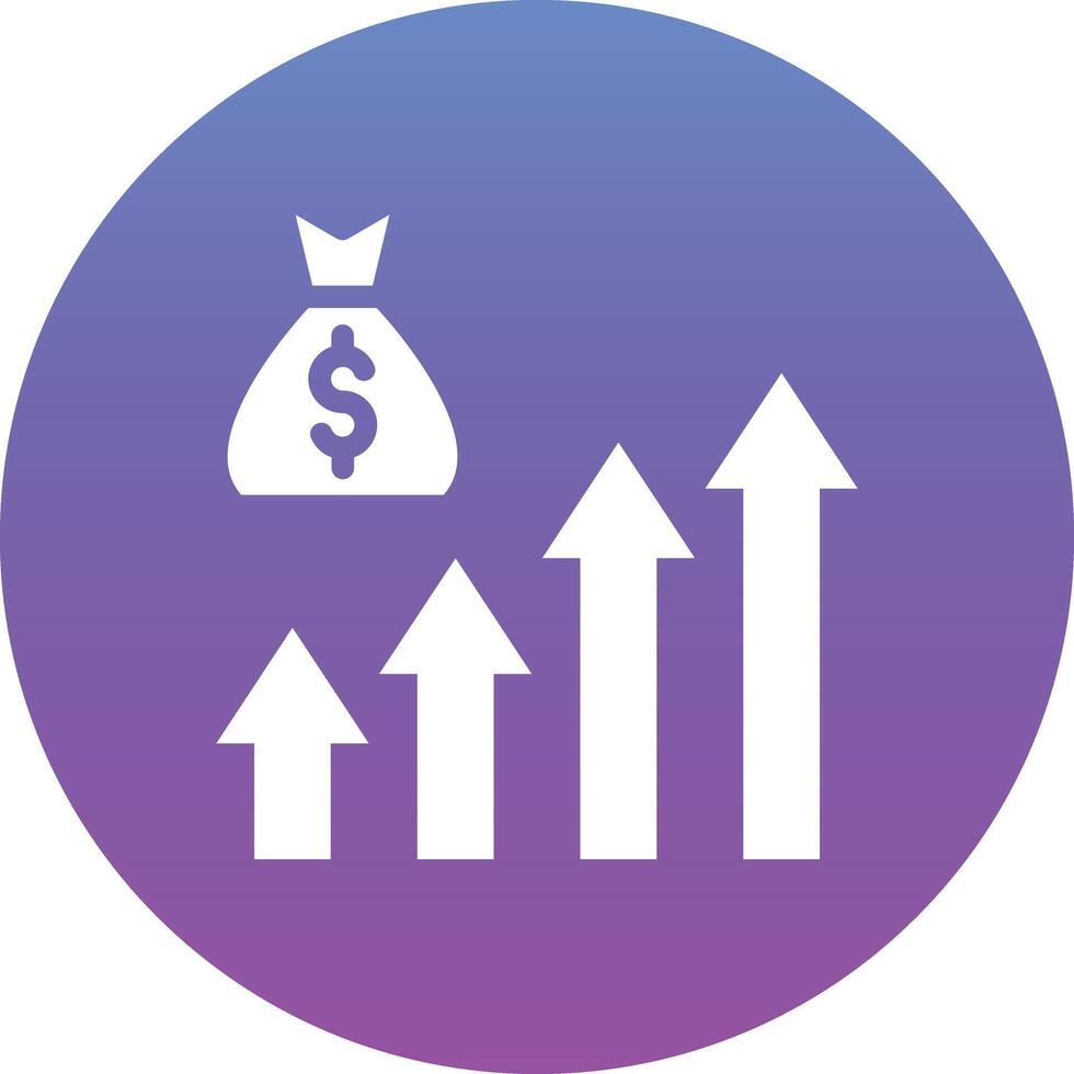 Income Growth Vector Icon