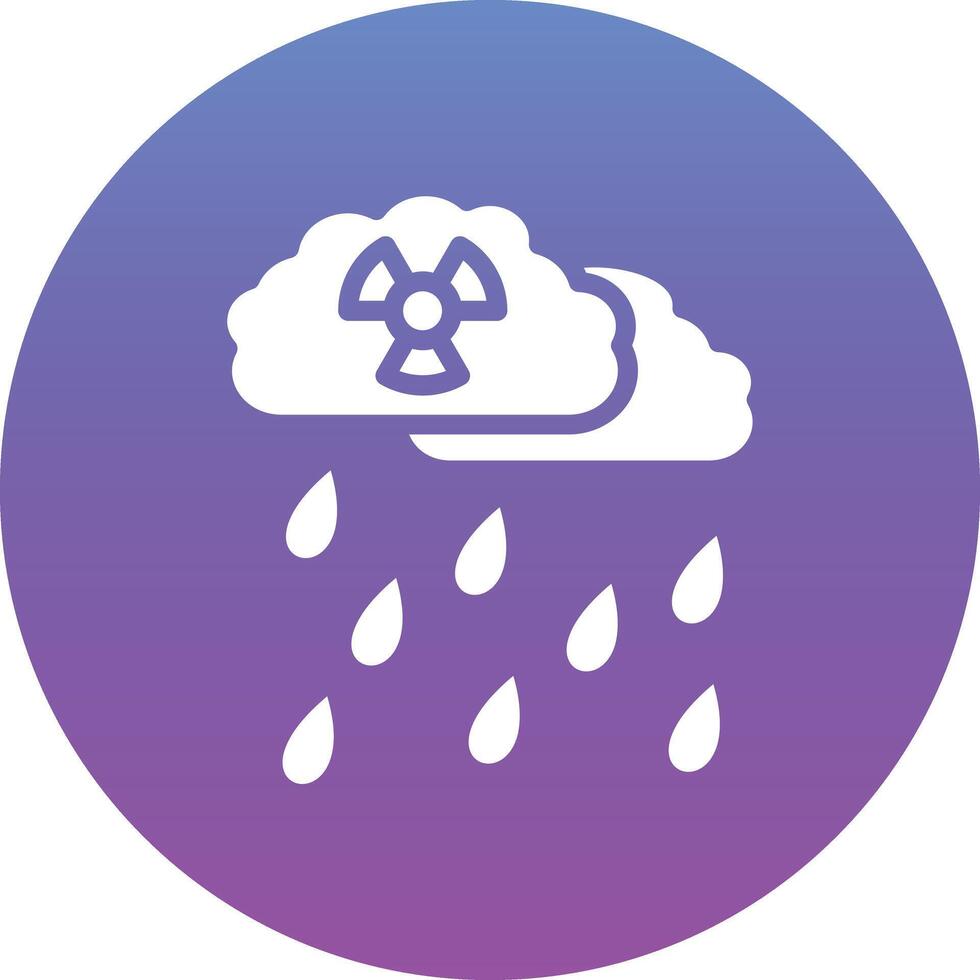 icono de vector de lluvia ácida