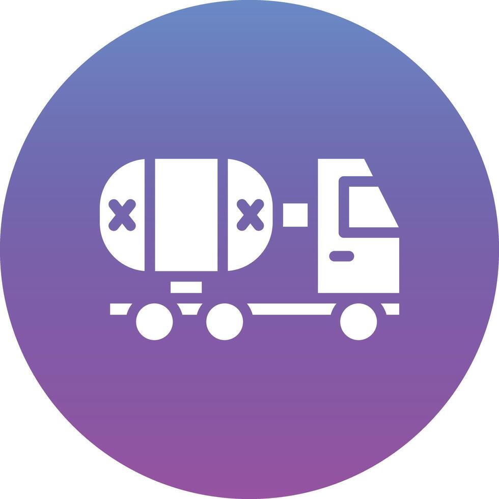 Oil Tanker Vector Icon
