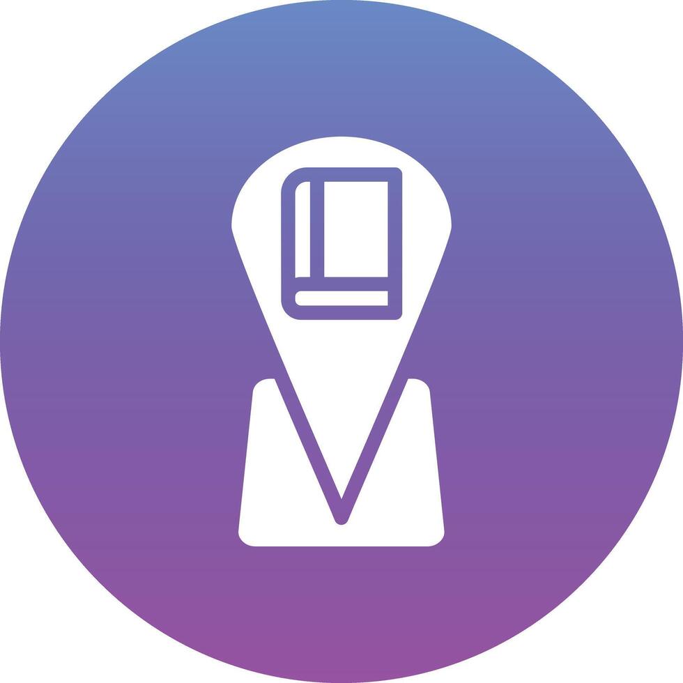 Library Location Vector Icon