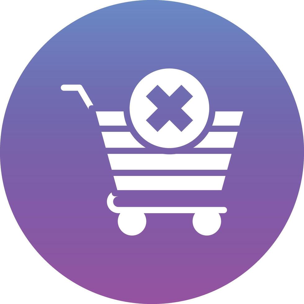 Clear Cart Vector Icon