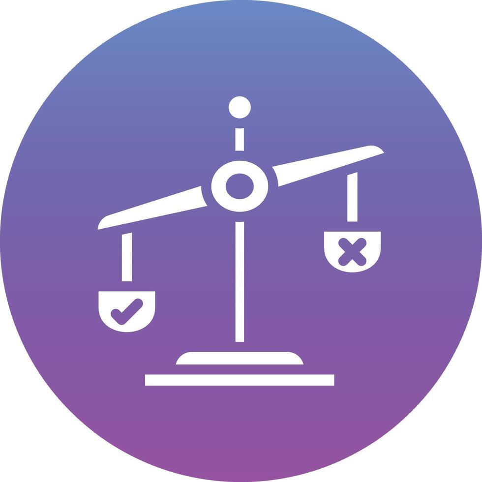 Balance Decision Vector Icon