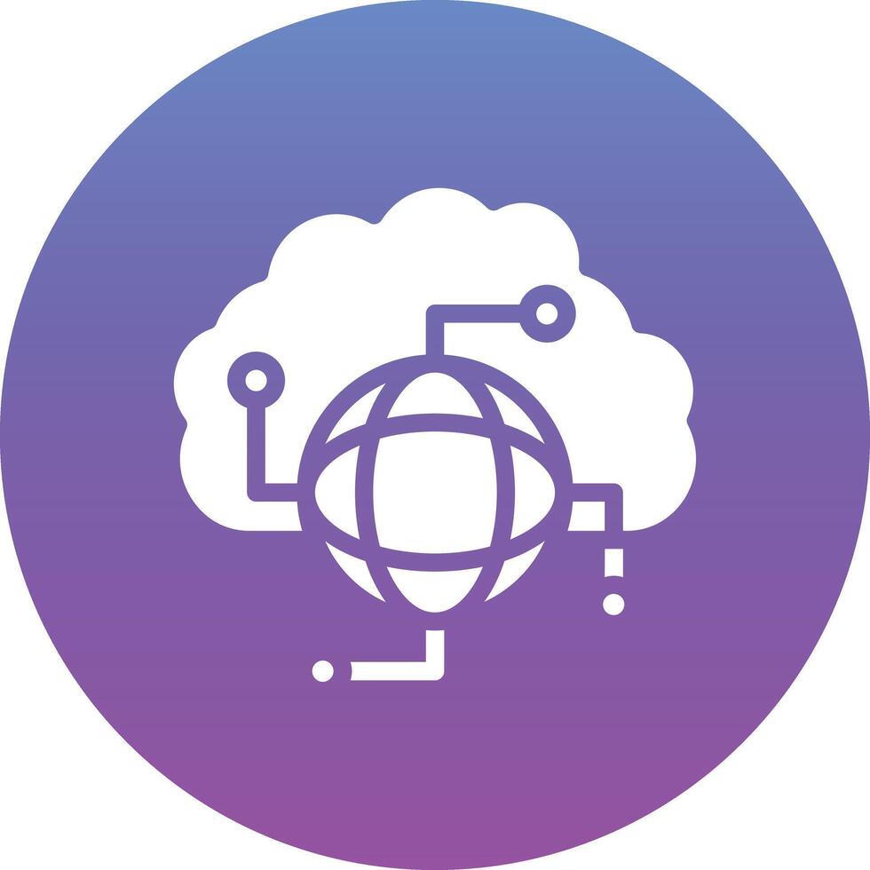 Cloud Network Vector Icon