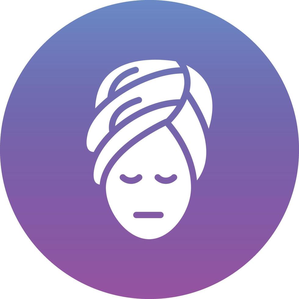 Head Towel Vector Icon