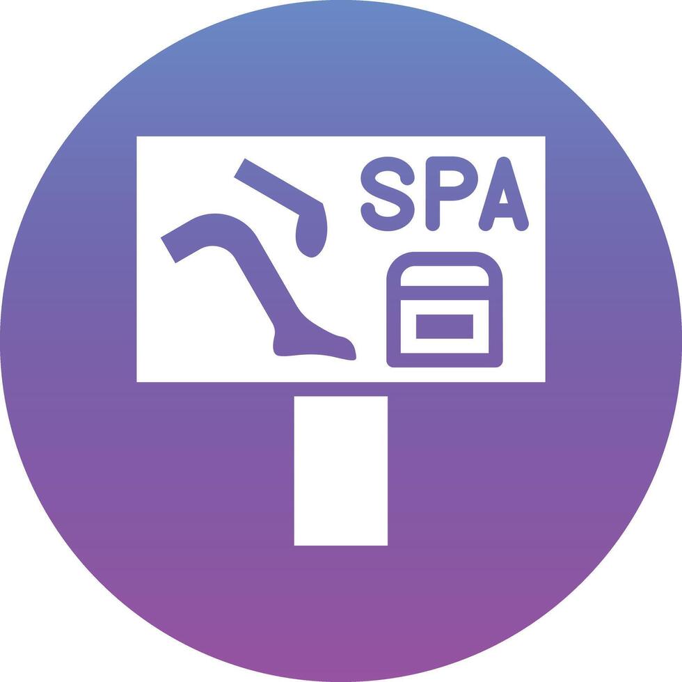 spa letrero vector icono