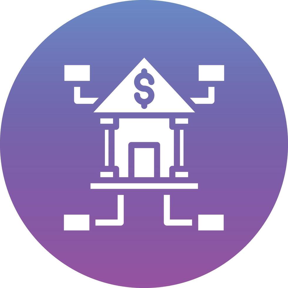 Banking Network Vector Icon