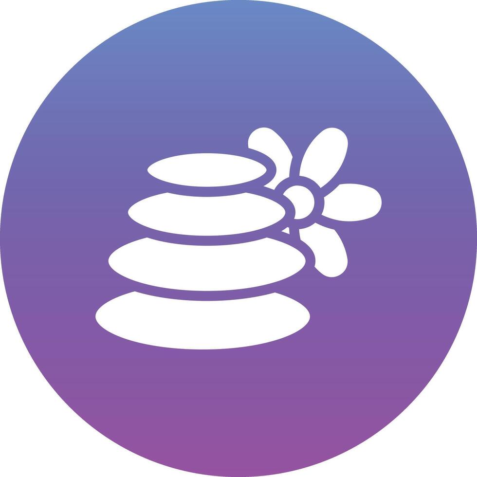 Hot Stone Vector Icon
