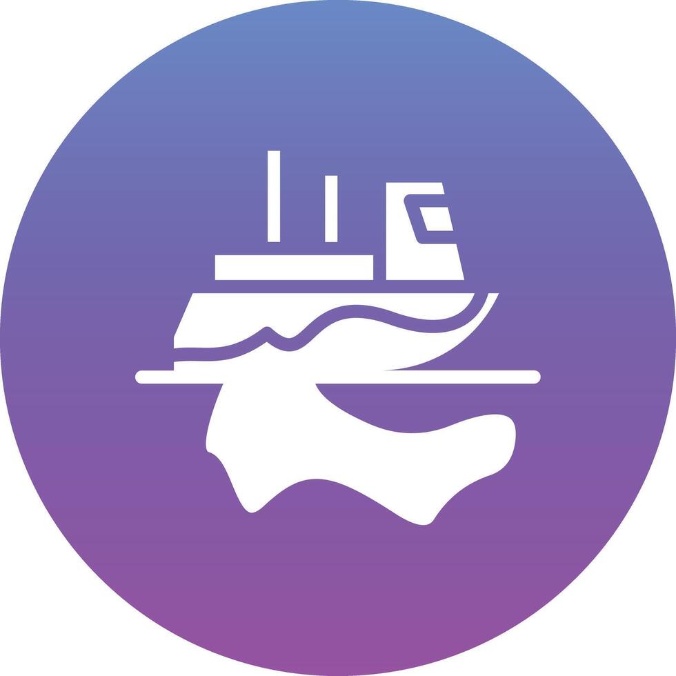 Ocean Oil Spill Vector Icon