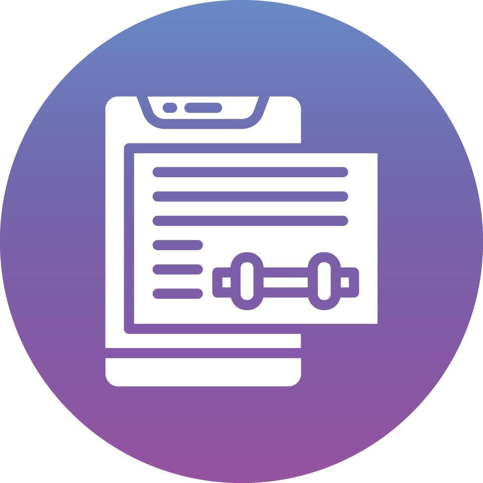 Workout Progress Vector Icon
