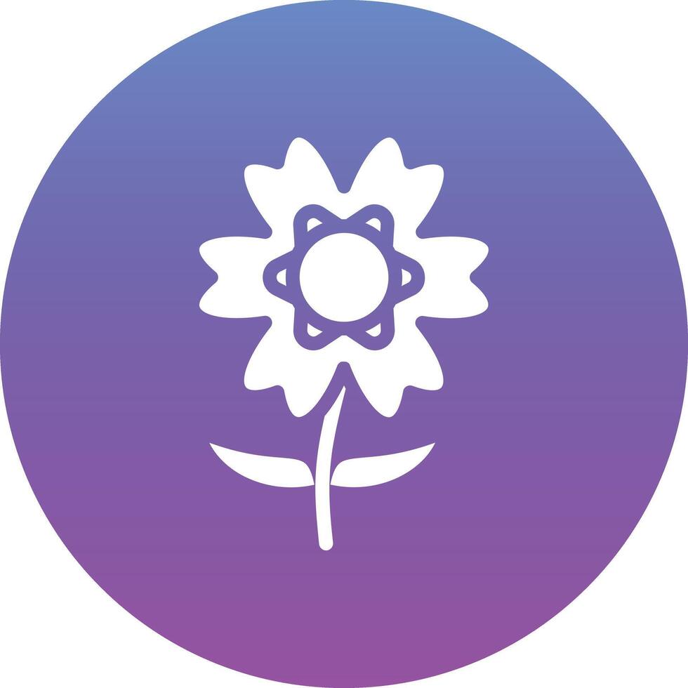 Alpine Forget Me Not Vector Icon