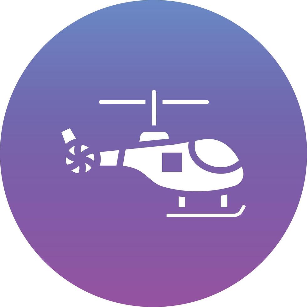 icono de vector de helicóptero