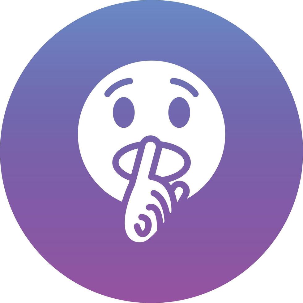 Shushing Face Vector Icon