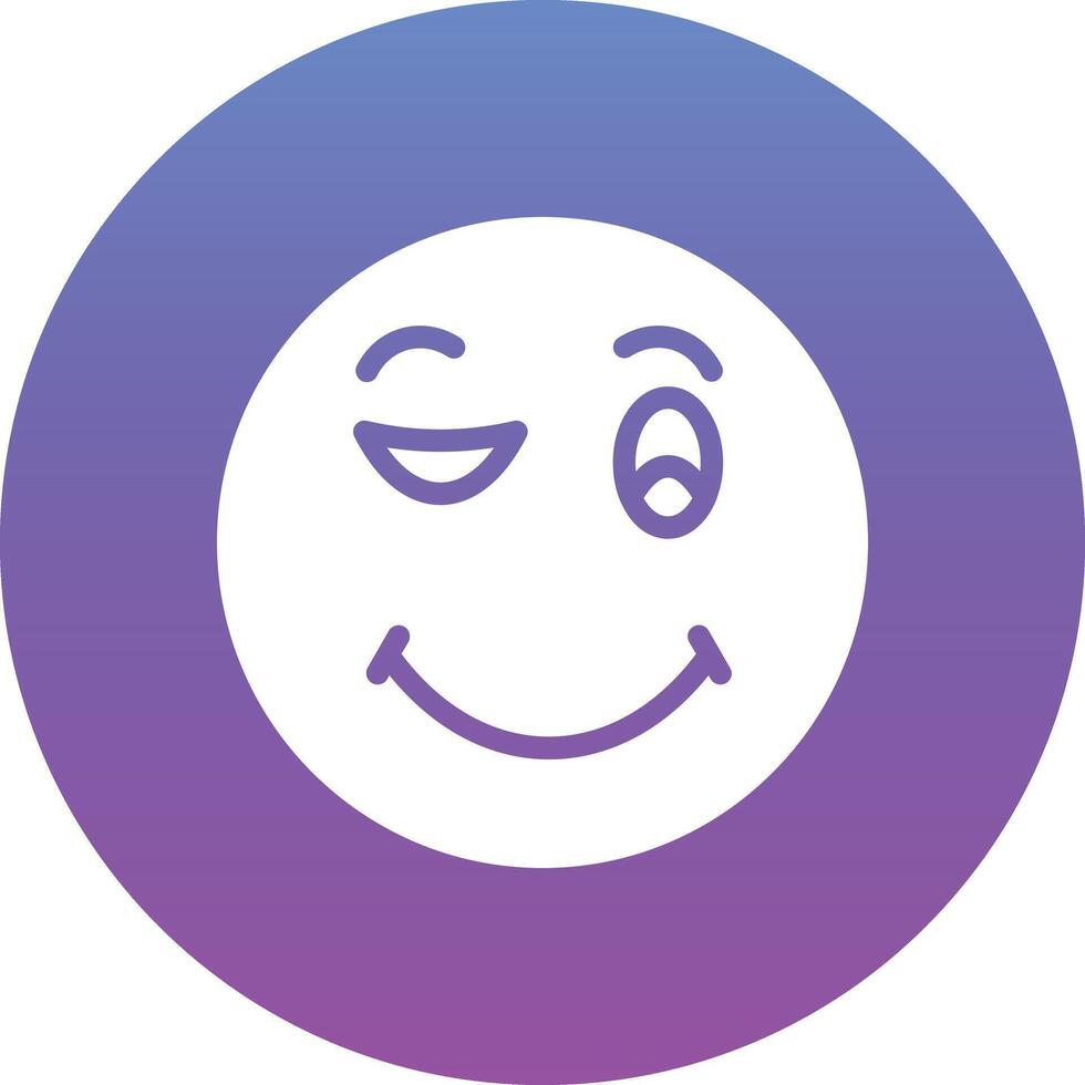 Winking Face Vector Icon