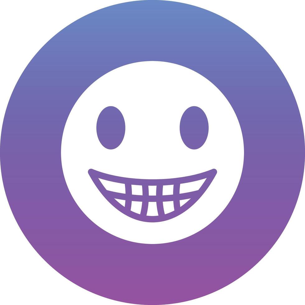 Beaming Face with Smiling Eyes Vector Icon