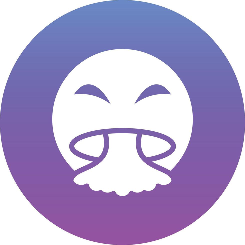 Face Vomiting Vector Icon