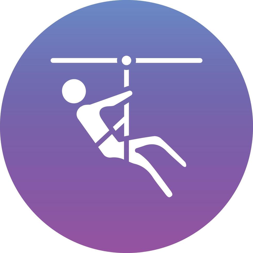 Zipline Vector Icon