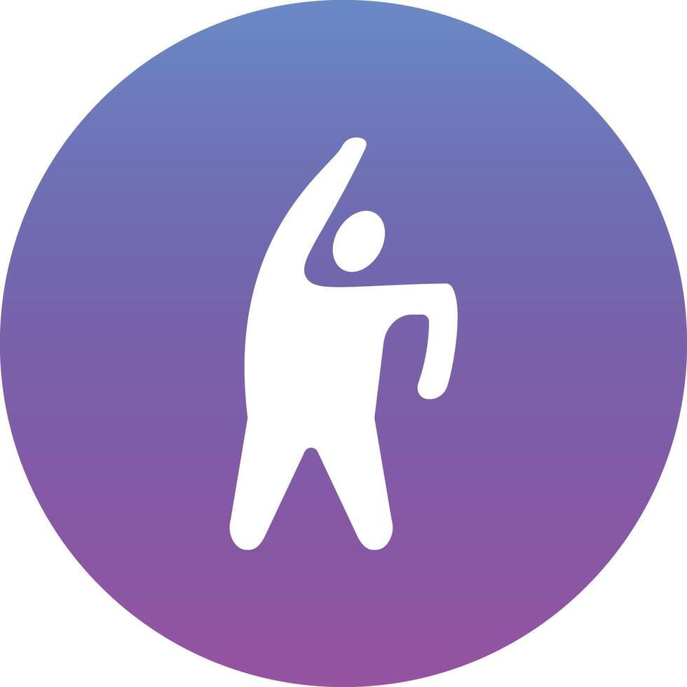 One Arm Bend Left Vector Icon