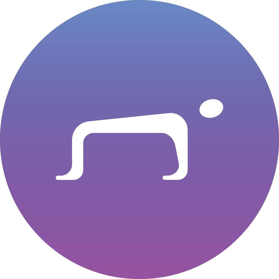 Upward Table Pose Vector Icon