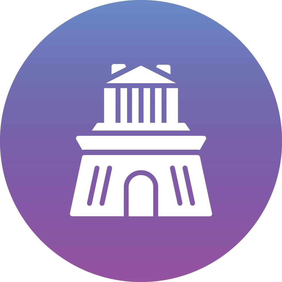 Halicarnassus Mausoleum Vector Icon