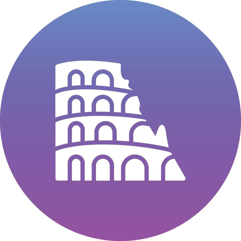 coliseo vector icono