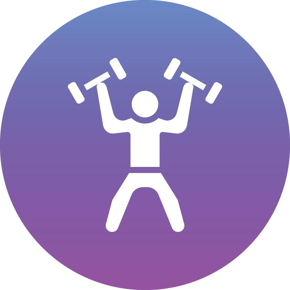 Weightlifter Vector Icon