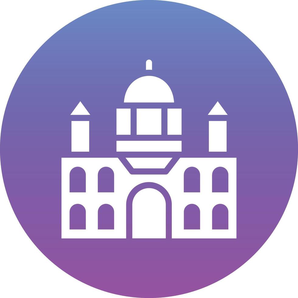 Castle Landscape Vector Icon