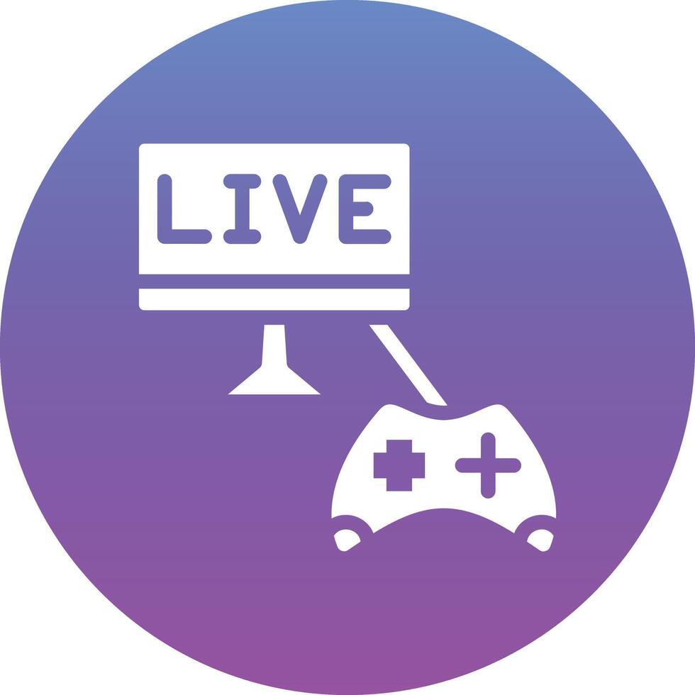 Game Streaming Vector Icon
