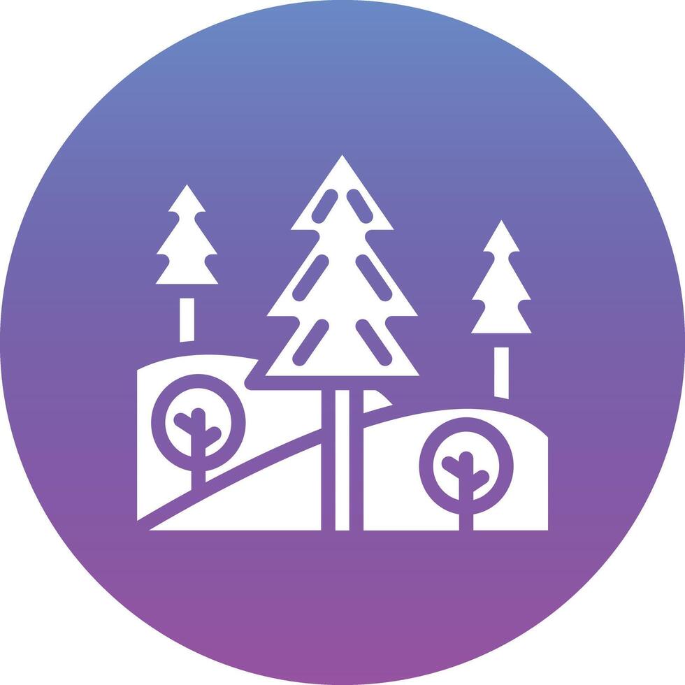 Forest Landscape Vector Icon