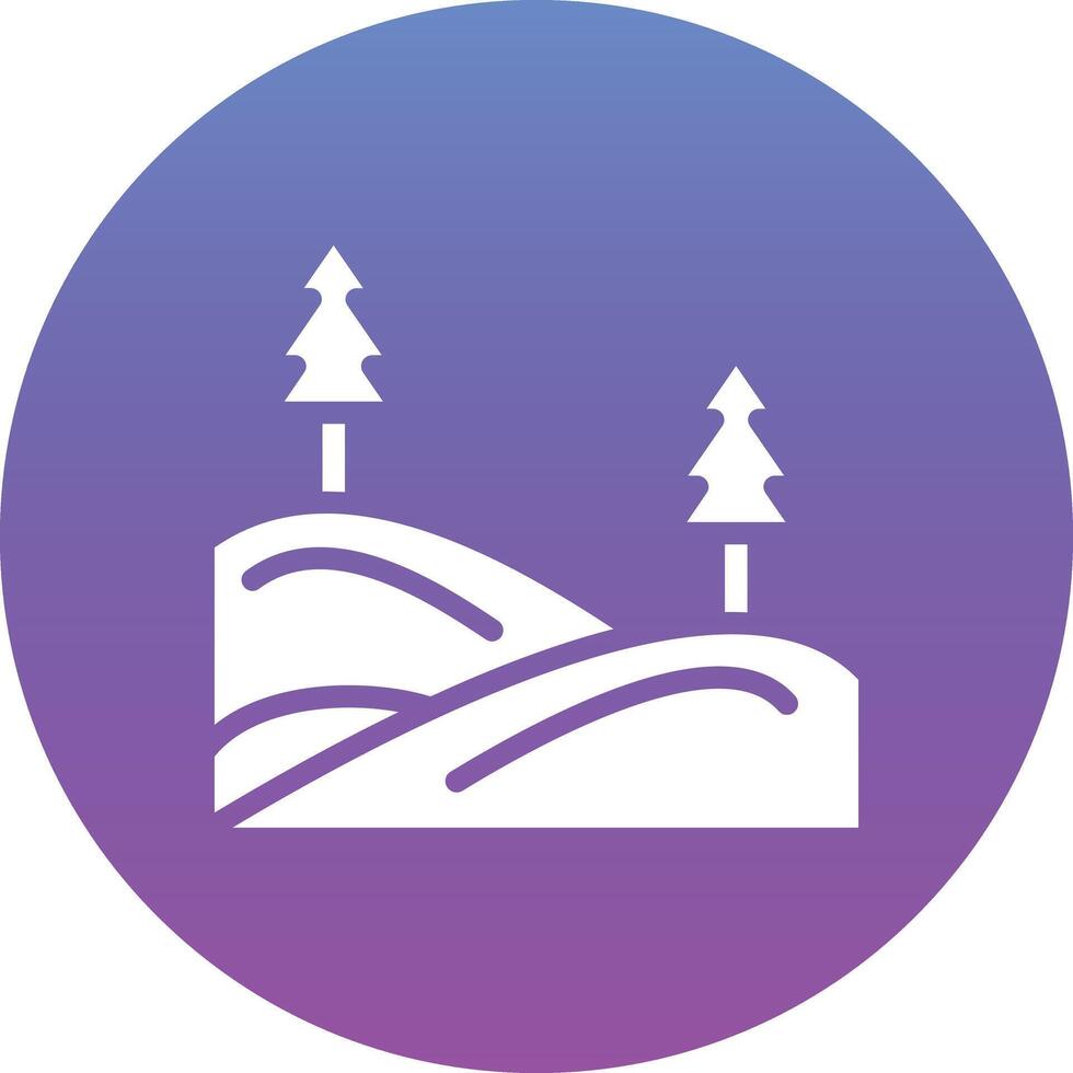 Hills Landscape Vector Icon