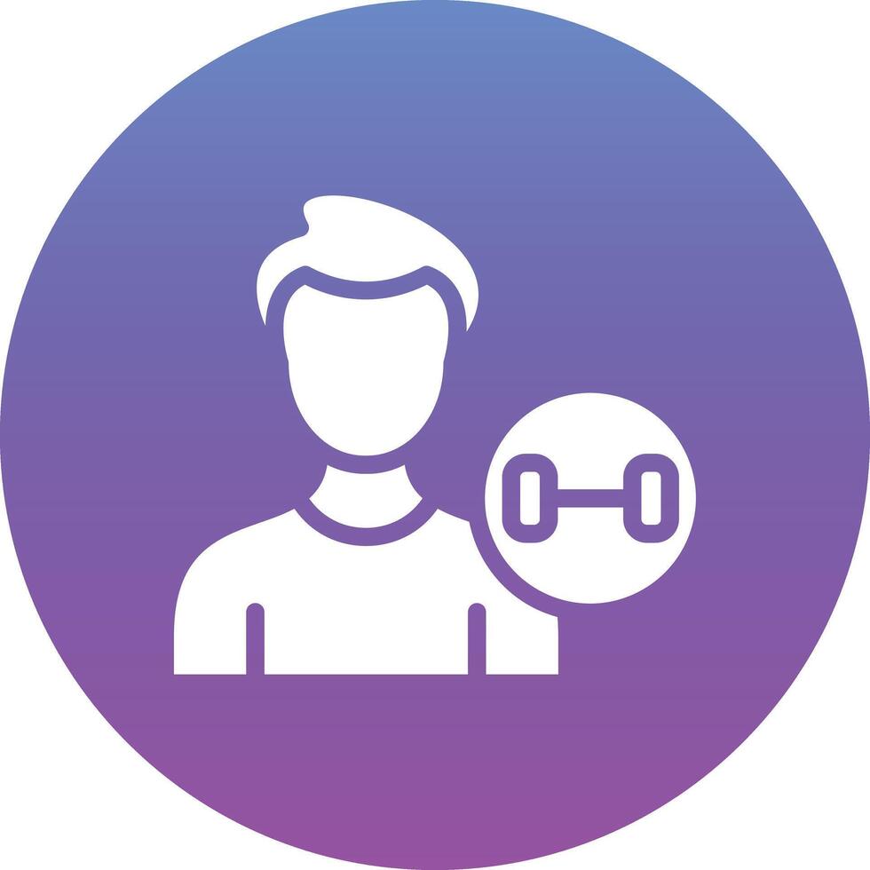 Gym Trainer Vector Icon