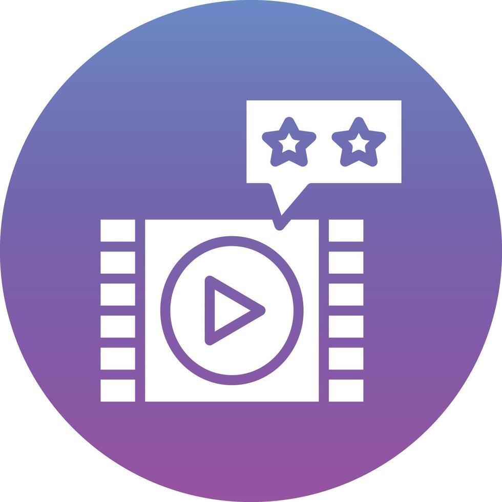 Movie Review Vector Icon