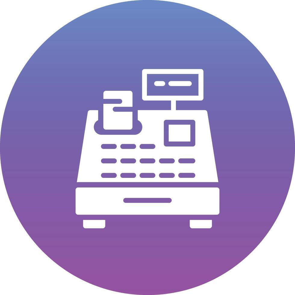 Cashier Machine Vector Icon