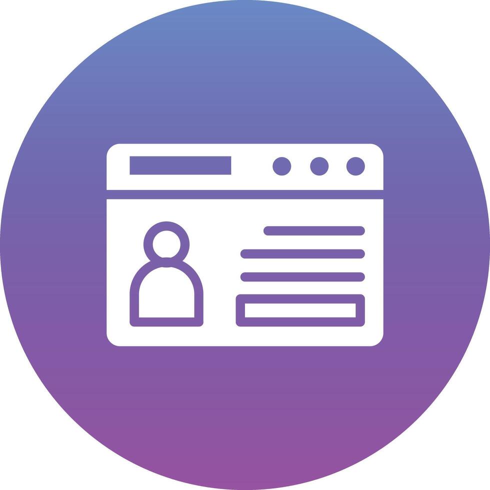 Web Portfolio Vector Icon