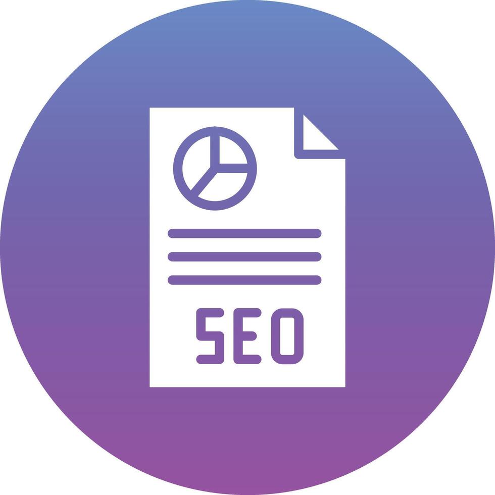 SEO Report Vector Icon