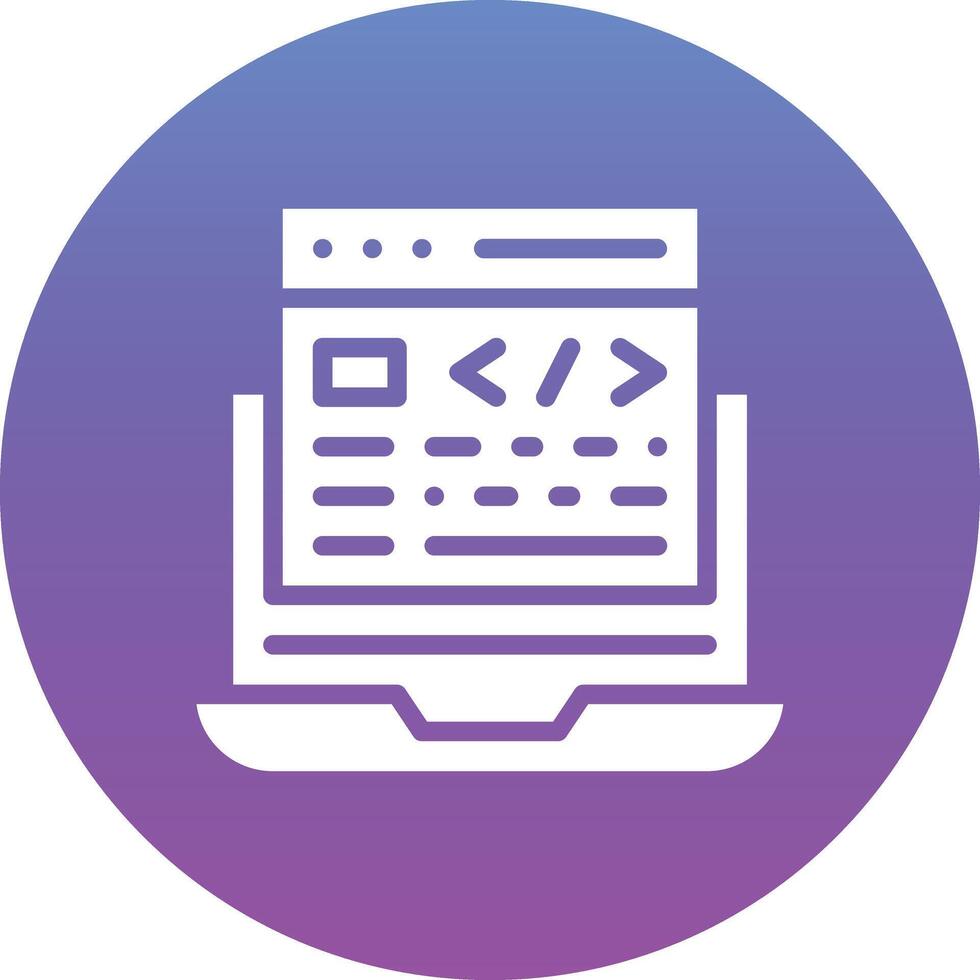 Website Coding Vector Icon