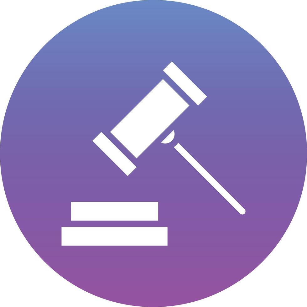 Judge Hammer Vector Icon