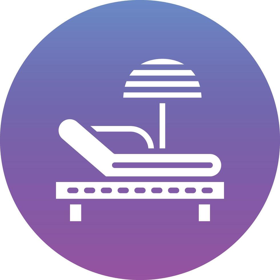 Sunbed Vector Icon