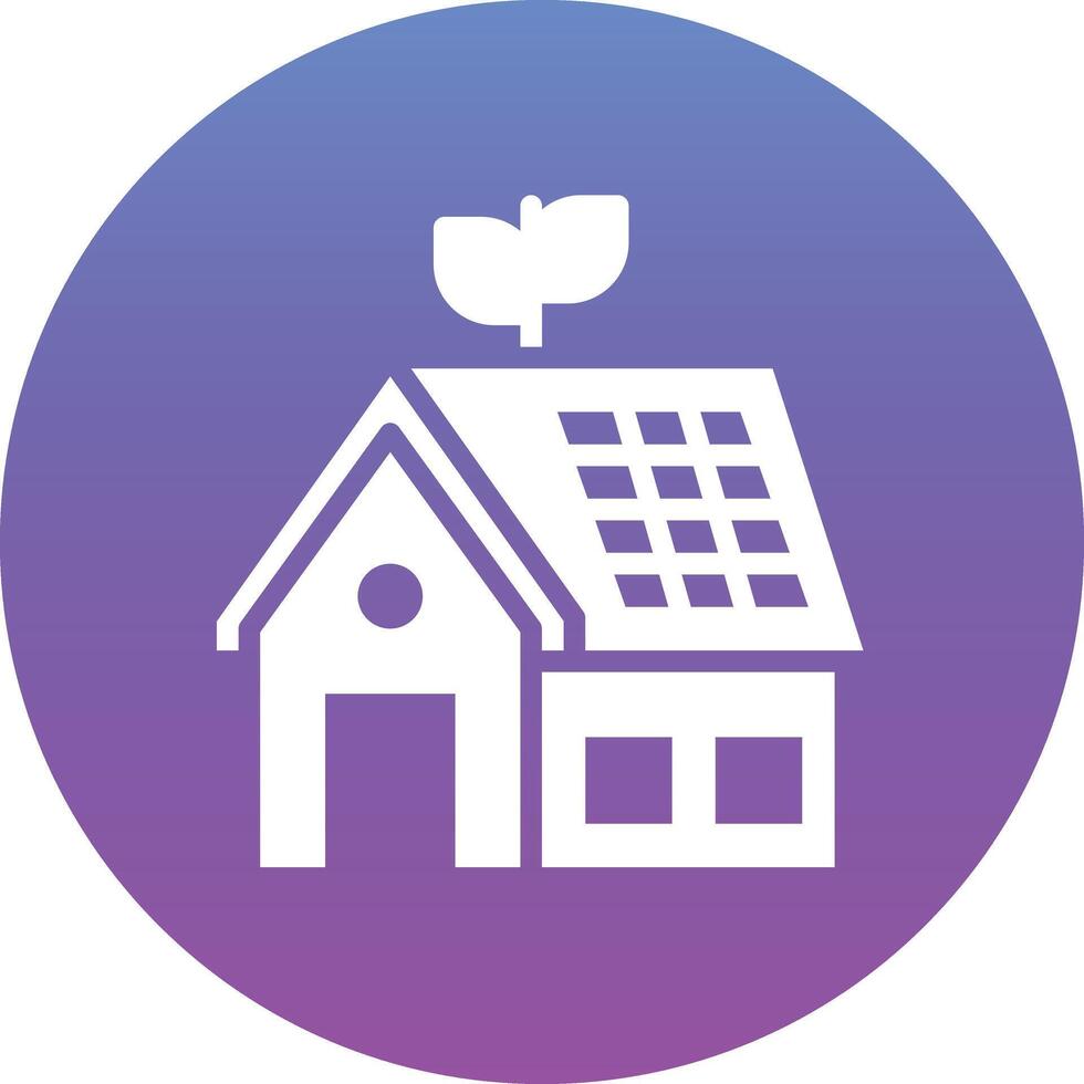 Eco House Vector Icon