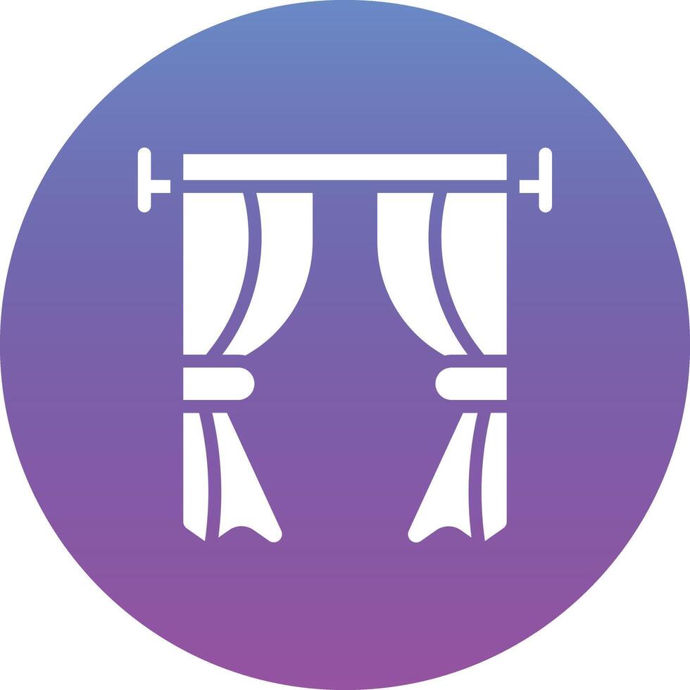 Curtains Vector Icon