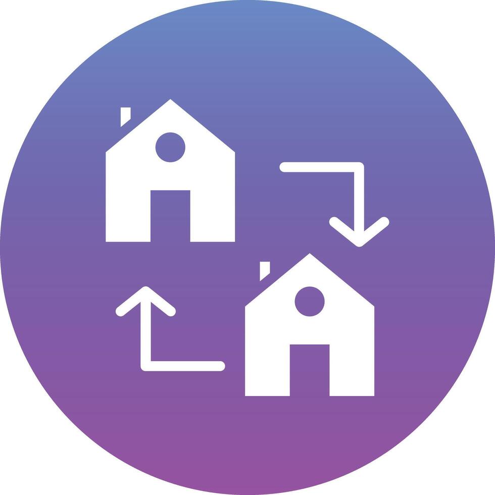 House Exchange Vector Icon