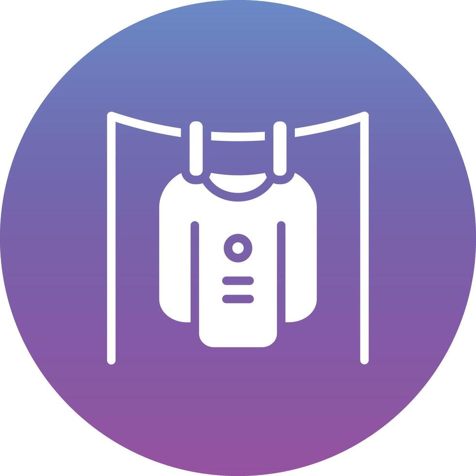 Drying Clothes Vector Icon