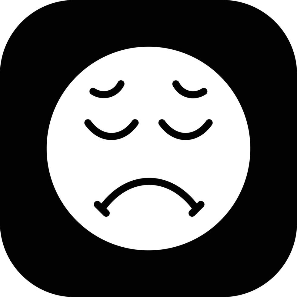 Pensive Face Vector Icon