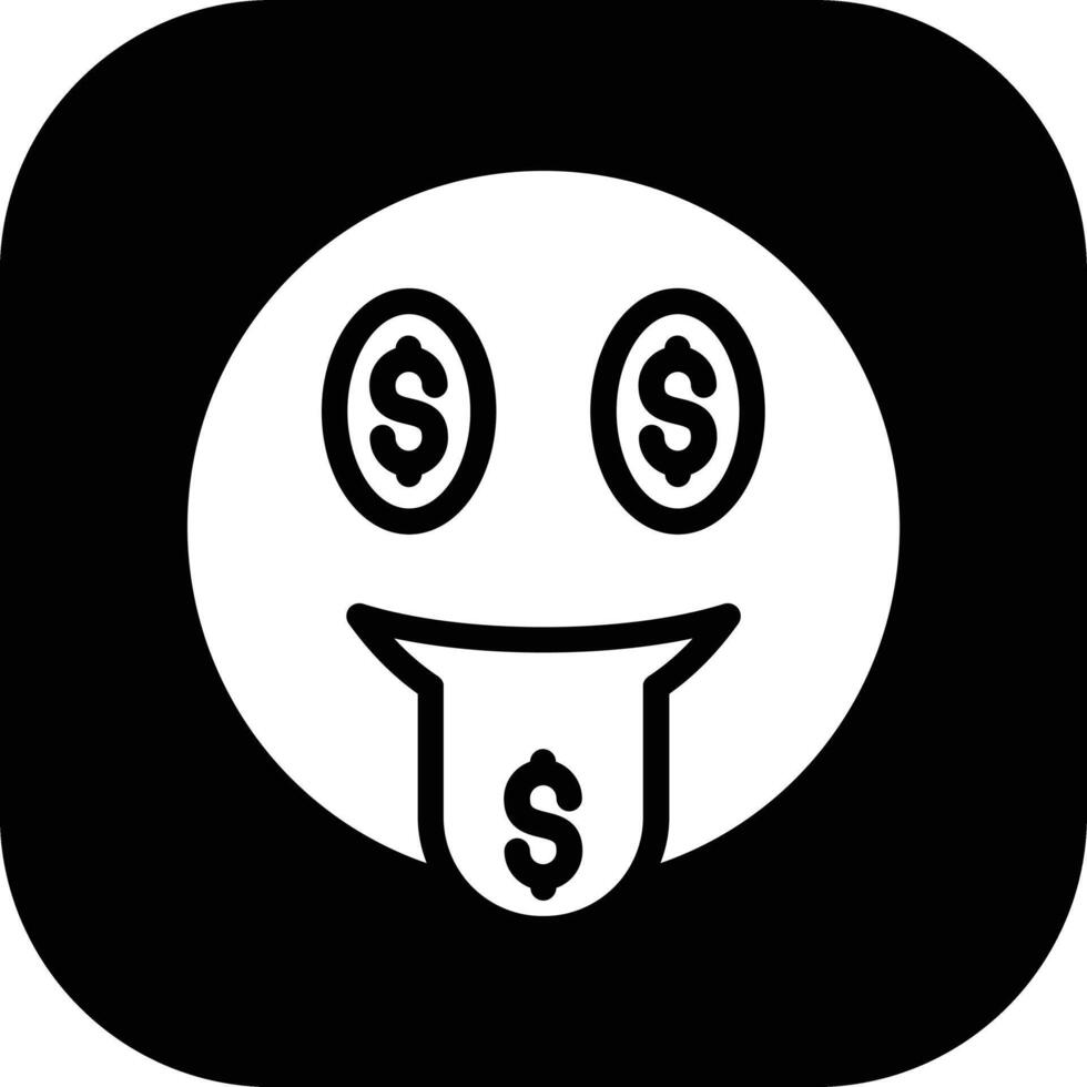 Money Mouth Face Vector Icon